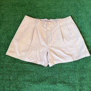 Tommy Bahama Light Beige Pleated Flat Front Men’s Shorts